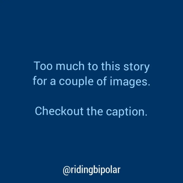 Too much to this story for a couple of images. Checkout the caption. @ridingbipolar