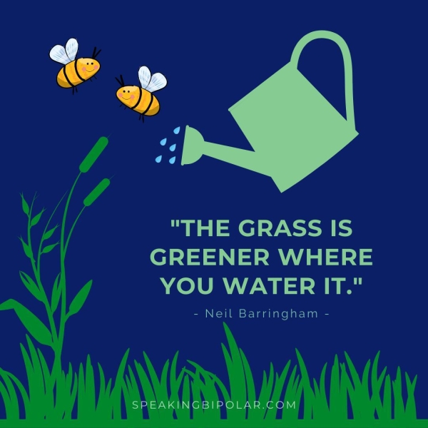 "THE GRASS IS GREENER WHERE Ne 7a a ee - Neil Barringham -