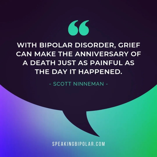 CAN MAKE THE ANNIVERSARY OF A DEATH JUST AS PAINFUL AS THE DAY IT HAPPENED. - SCOTT NINNEMAN - ae CRT
